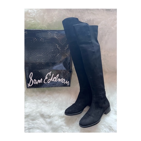 SAM EDELMAN Pam Over The Knee Suede Boots - Picture 3 of 10